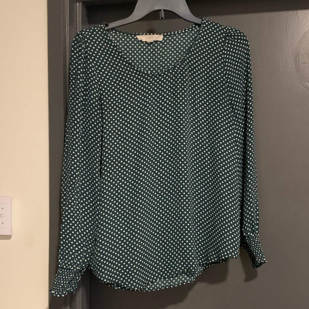 Loft Polka Dot Blouse - XS